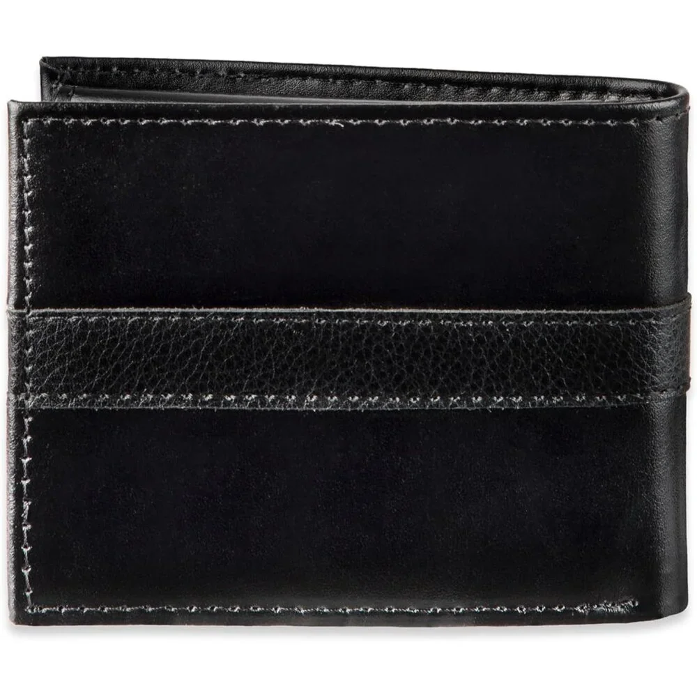 Tommy Hilfiger Men's Classic Bifold Wallet with ID Window and Multiple Card Slot